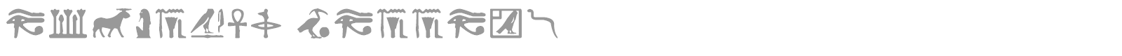Egyptian Letters font preview